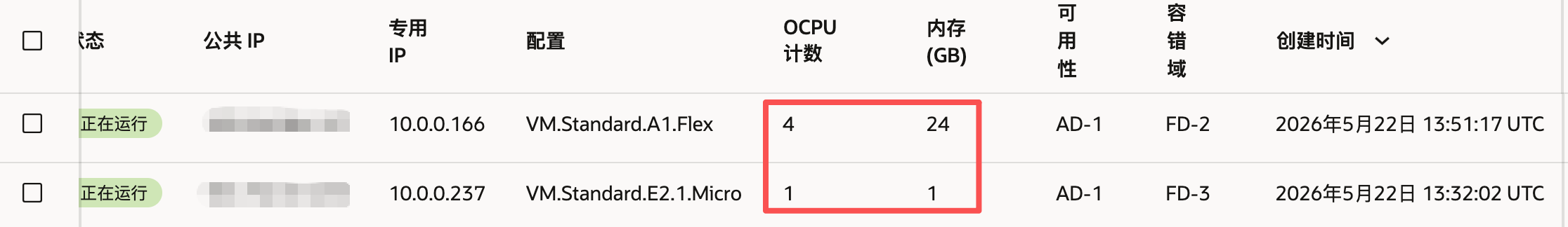 Oracle Cloud 控制台